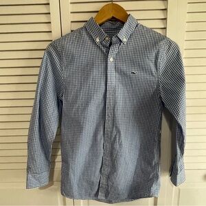 Vineyard Vines Blue Gingham Button-Down Shirt